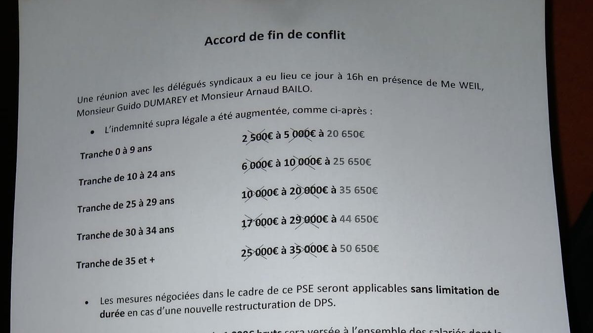 Illustration La détermination des grévistes fait reculer Dumarey