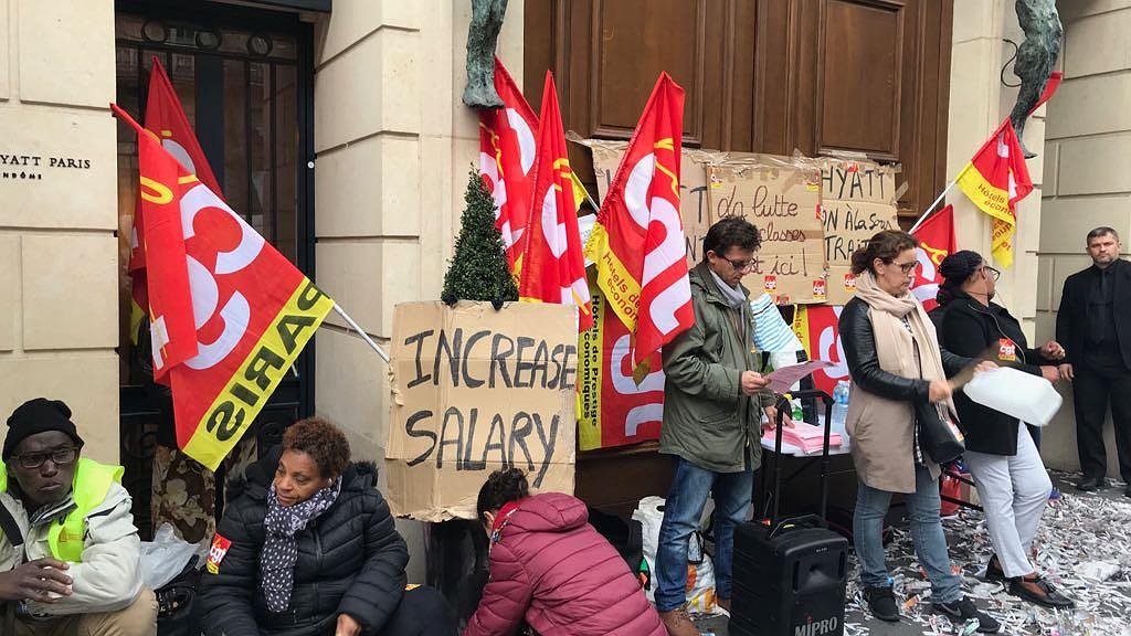 Illustration - Solidarité avec les grévistes de l'hôtel Hyatt !